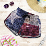 Grunge Texas Flag Print Women's Shorts