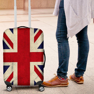 Grunge Union Jack British Flag Print Luggage Cover GearFrost