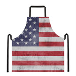 Grunge USA Flag Print Apron