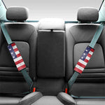 Grunge USA Flag Print Car Seat Belt Covers