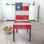 Grunge USA Flag Print Dining Chair Slipcover