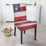 Grunge USA Flag Print Dining Chair Slipcover