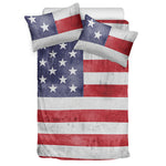 Grunge USA Flag Print Duvet Cover Bedding Set