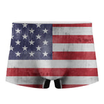 Grunge USA Flag Print Men's Boxer Briefs