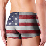 Grunge USA Flag Print Men's Boxer Briefs