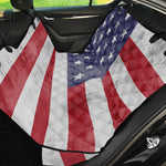 Grunge USA Flag Print Pet Car Back Seat Cover
