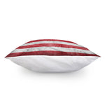 Grunge USA Flag Print Pillow Cover