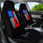 Guitar Flag Heartbeat Universal Fit Car Seat Covers GearFrost