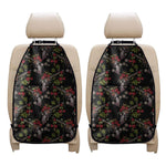 Guns And Flowers Pattern Print Car Seat Organizers
