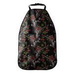 Guns And Flowers Pattern Print Car Seat Organizers