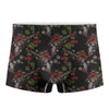 Guns And Flowers Pattern Print Men's Boxer Briefs