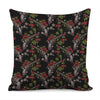 Guns And Flowers Pattern Print Pillow Cover