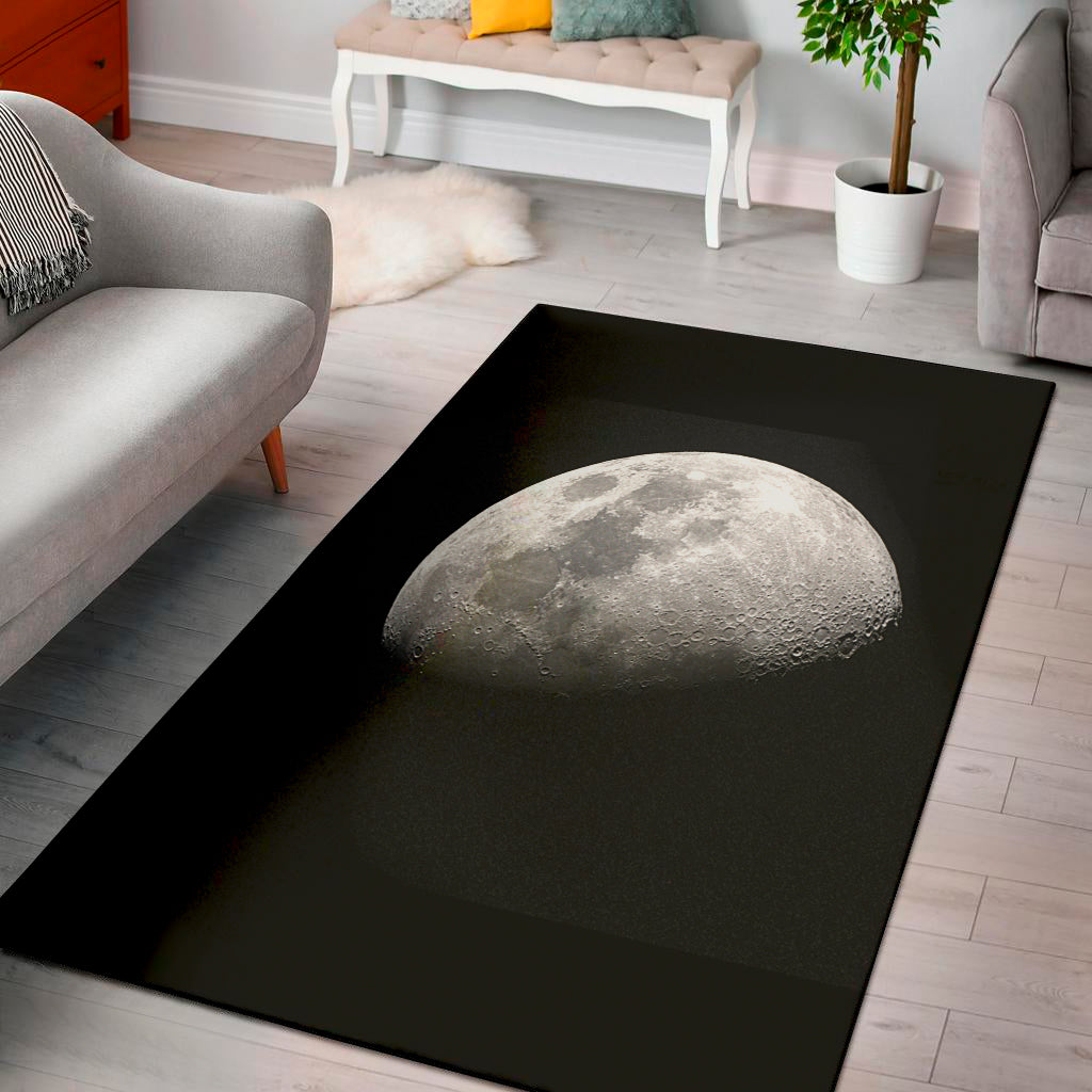 Half Moon Print Area Rug
