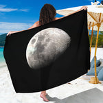 Half Moon Print Beach Sarong Wrap