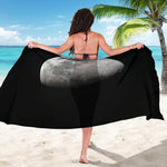 Half Moon Print Beach Sarong Wrap