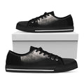 Half Moon Print Black Low Top Sneakers