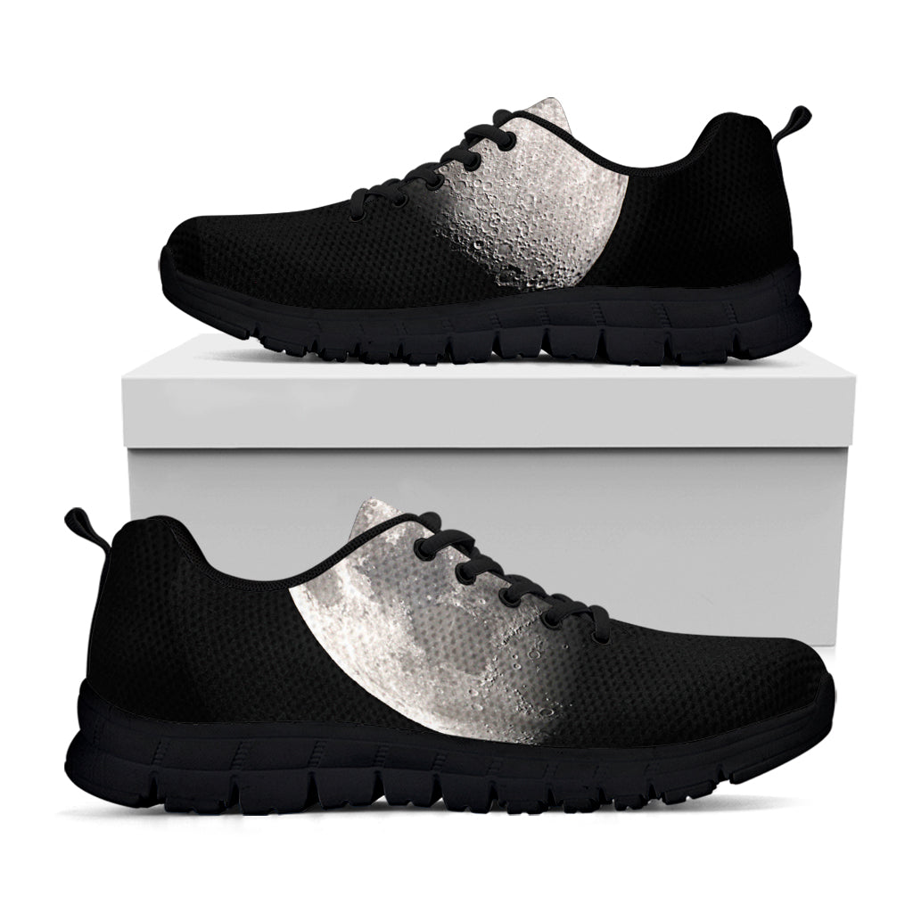 Half Moon Print Black Sneakers