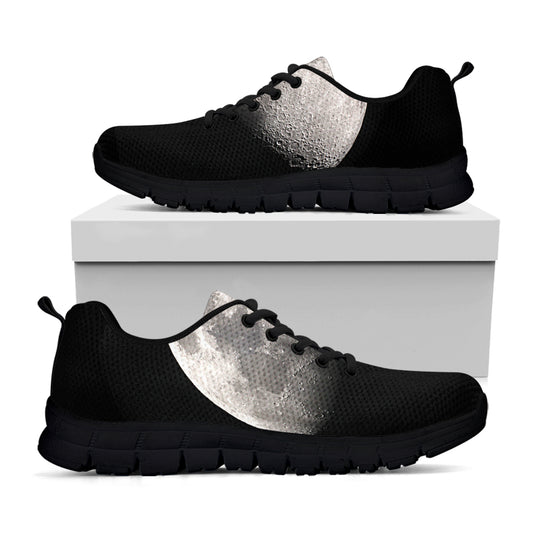 Half Moon Print Black Sneakers