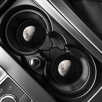 Half Moon Print Car Coasters