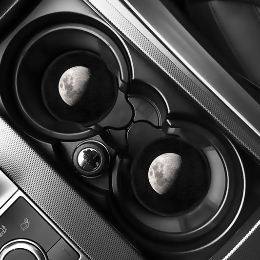 Half Moon Print Car Coasters