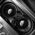 Half Moon Print Car Coasters