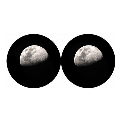 Half Moon Print Car Coasters