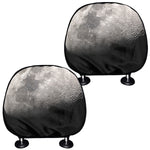 Half Moon Print Car Headrest Covers