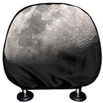 Half Moon Print Car Headrest Covers