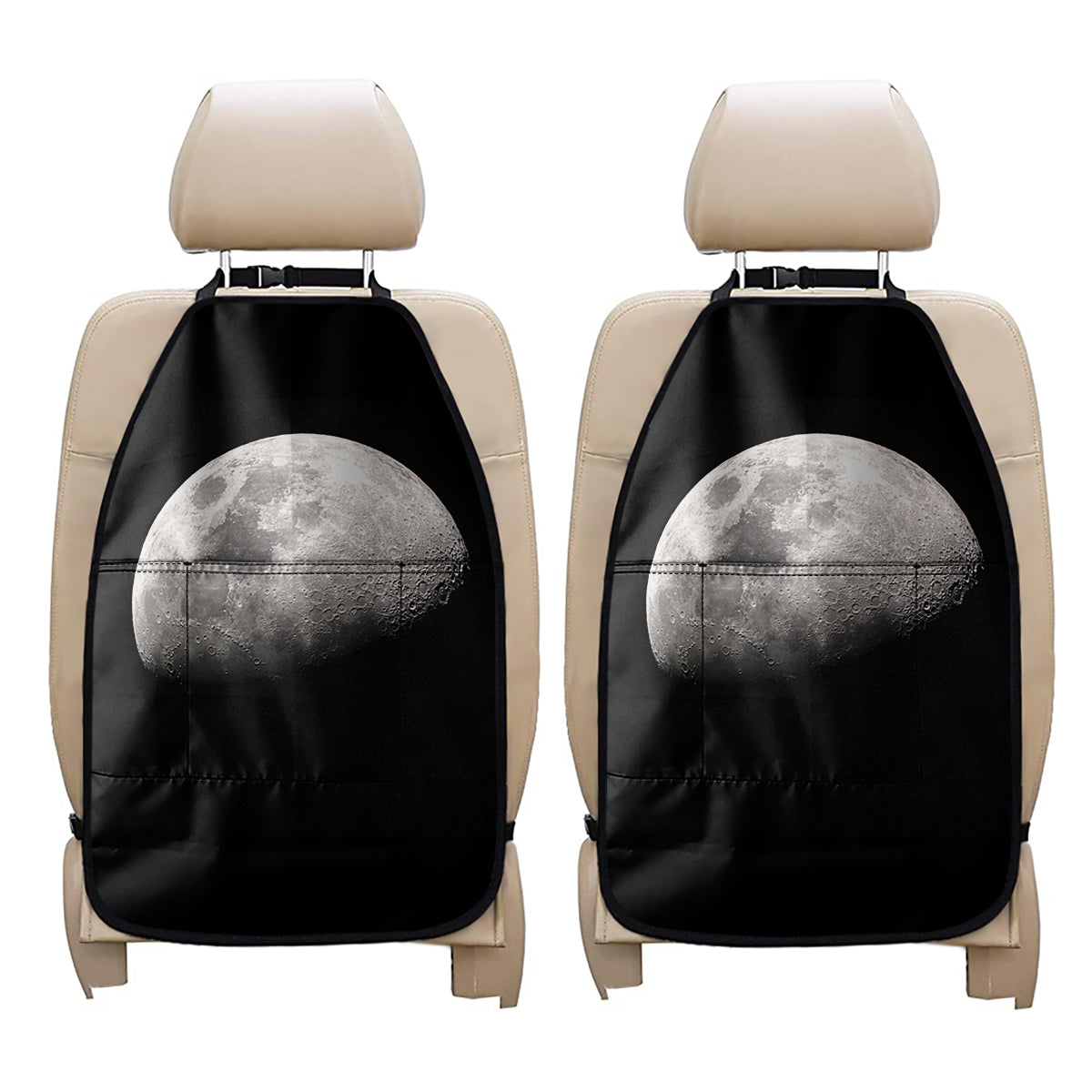 Half Moon Print Car Seat Organizers