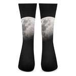 Half Moon Print Crew Socks