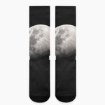 Half Moon Print Crew Socks