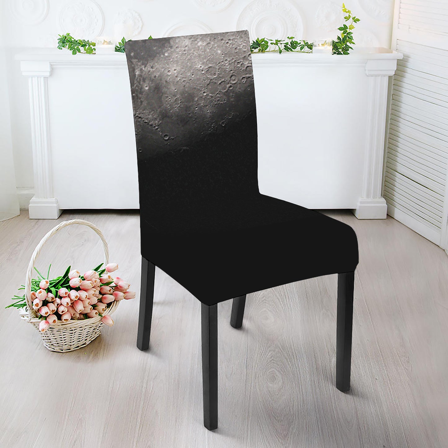 Half Moon Print Dining Chair Slipcover