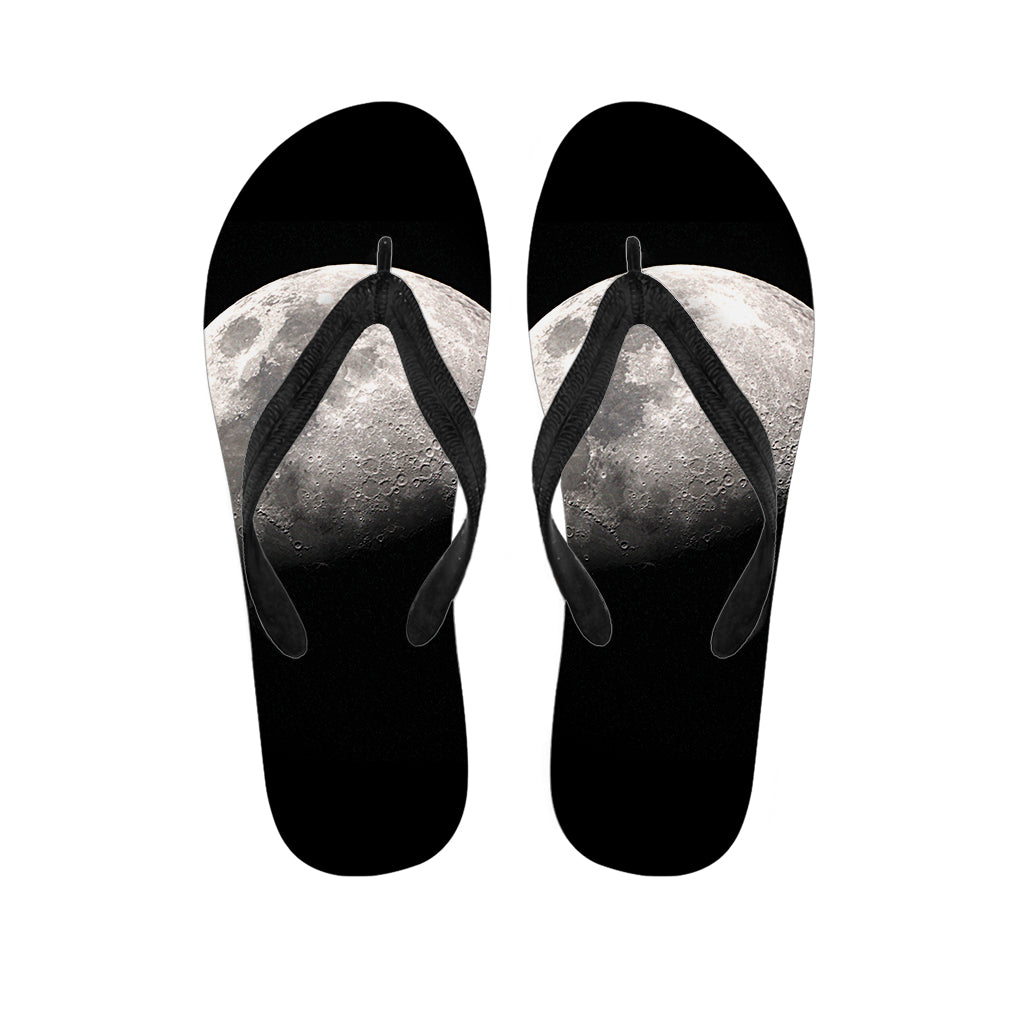 Half Moon Print Flip Flops