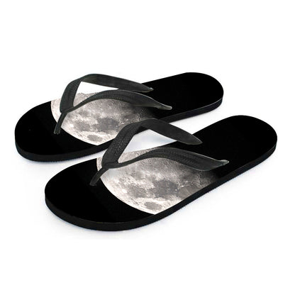 Half Moon Print Flip Flops