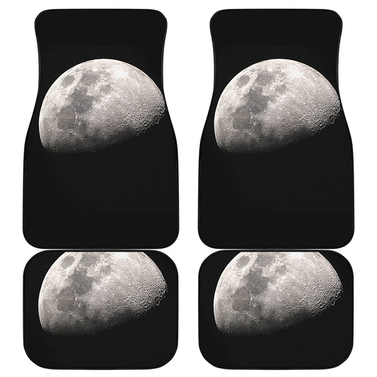 Half Moon Print Front and Back Car Floor Mats