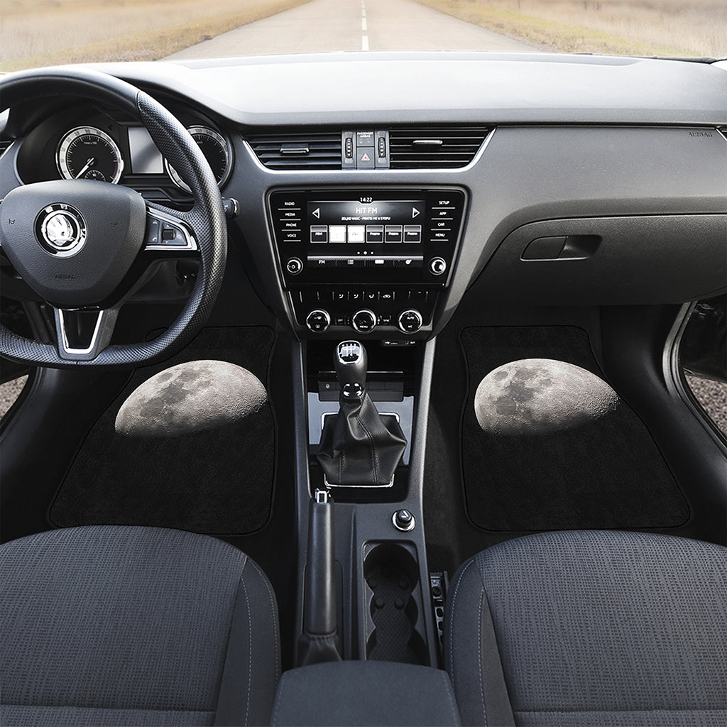 Half Moon Print Front and Back Car Floor Mats