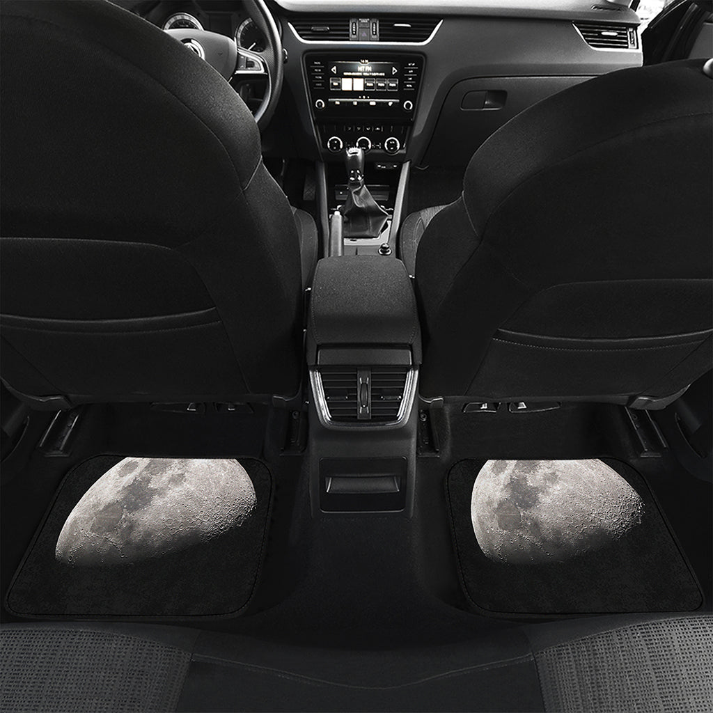 Half Moon Print Front and Back Car Floor Mats
