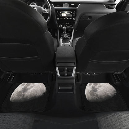 Half Moon Print Front and Back Car Floor Mats
