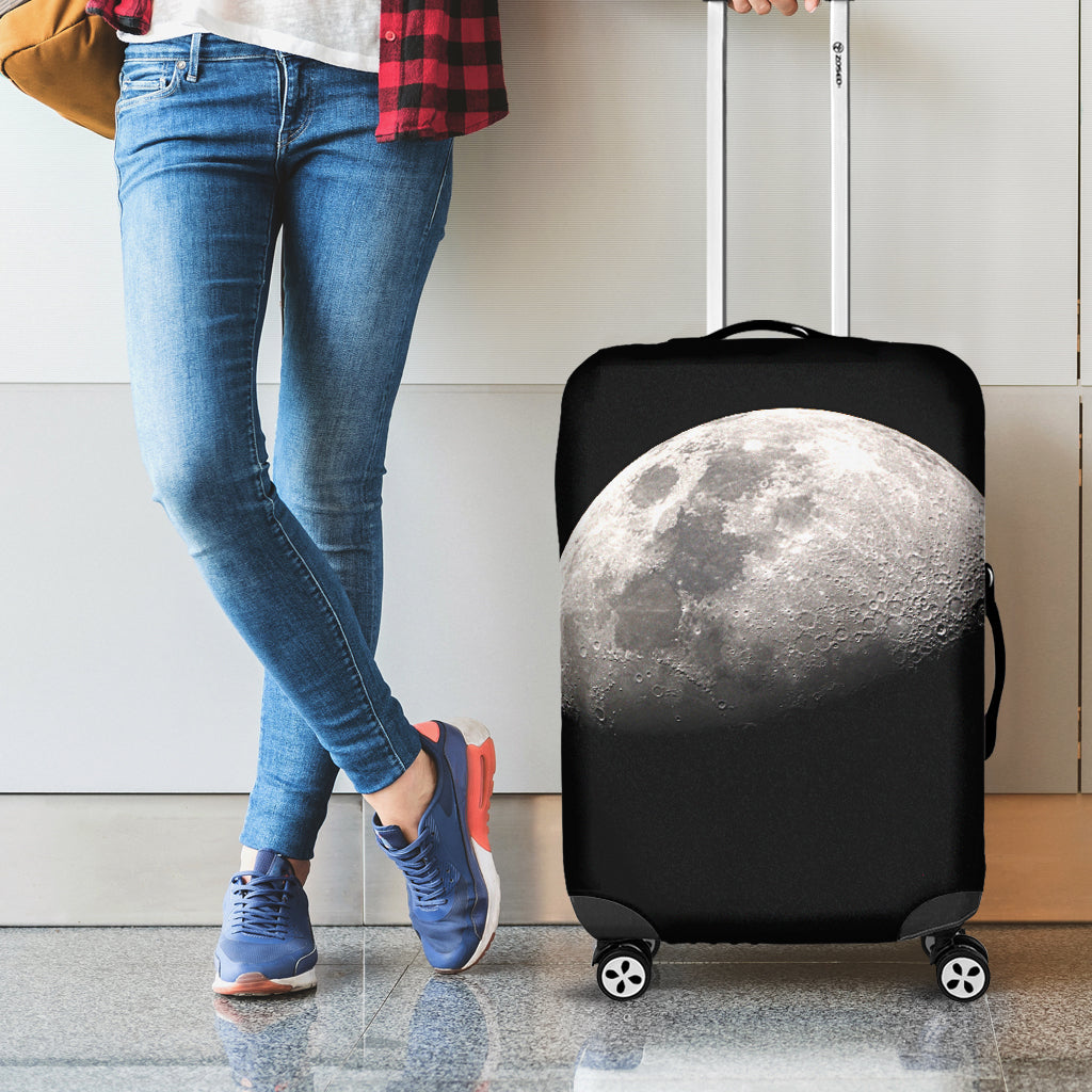 Half Moon Print Luggage Cover