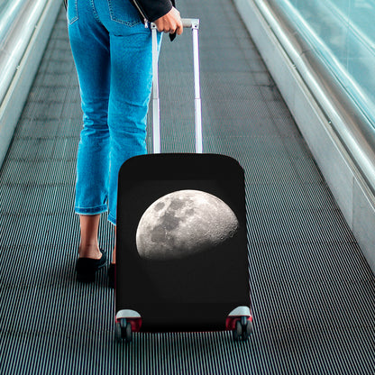 Half Moon Print Luggage Cover