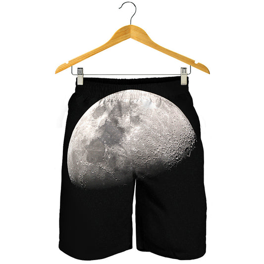 Half Moon Print Men's Shorts