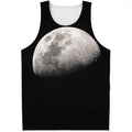 Half Moon Print Men's Tank Top