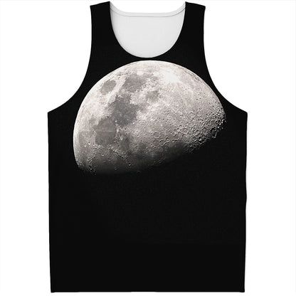 Half Moon Print Men's Tank Top