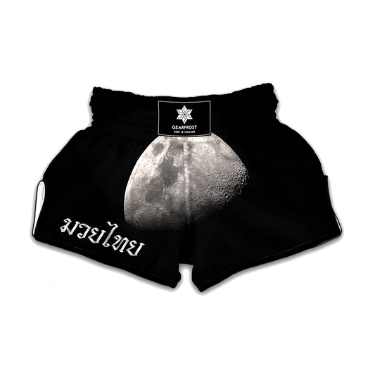 Half Moon Print Muay Thai Boxing Shorts