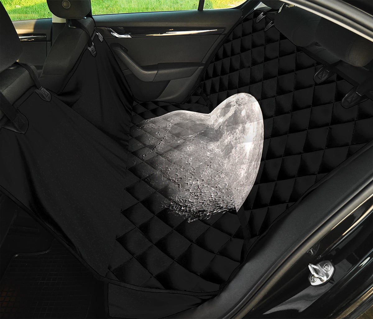 Half Moon Print Pet Car Back Seat Cover