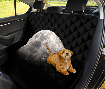 Half Moon Print Pet Car Back Seat Cover