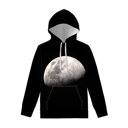 Half Moon Print Pullover Hoodie