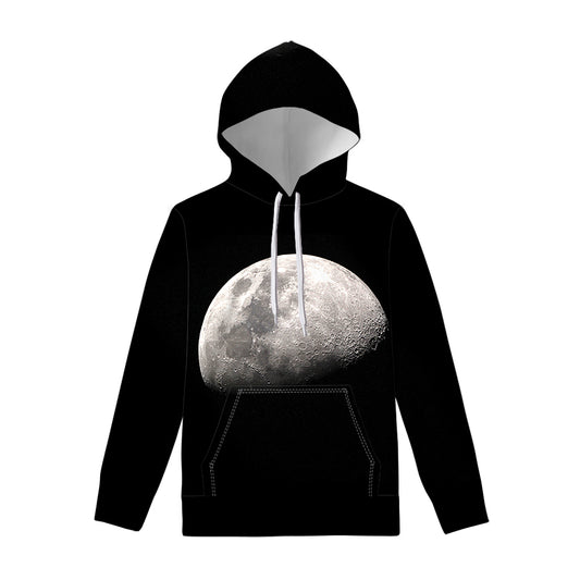Half Moon Print Pullover Hoodie
