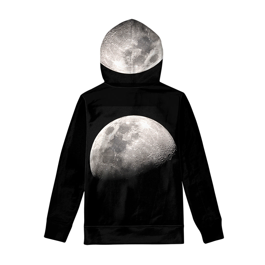 Half Moon Print Pullover Hoodie