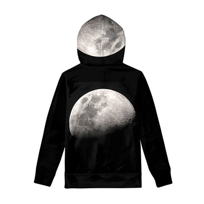 Half Moon Print Pullover Hoodie